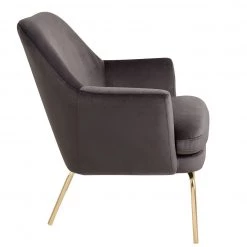 The Surprise Price - Habitat Celine Velvet Accent Chair Dark Grey Armchairs -Seating Sales Store unnamed file 2202