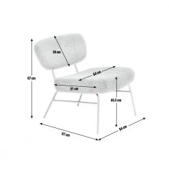 The Surprise Price - Habitat Cole Boucle Accent Chair Cream Armchairs -Seating Sales Store unnamed file 2221