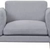 Discount - Habitat Salome Fabric Cuddle Chair Light Grey Armchairs