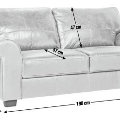 Discount - Habitat Salisbury 3 Seater Leather Sofa Dark Brown Chocolate Sofas -Seating Sales Store unnamed file 231