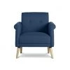 Free Shipping - Habitat Evie Fabric Armchair In A Box Navy Natural Sofas And Armchairs