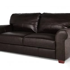Discount - Habitat Salisbury 3 Seater Leather Sofa Dark Brown Chocolate Sofas -Seating Sales Store unnamed file 233