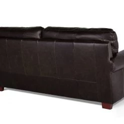 Discount - Habitat Salisbury 3 Seater Leather Sofa Dark Brown Chocolate Sofas -Seating Sales Store unnamed file 234