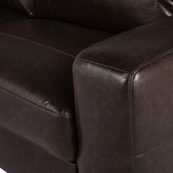 Discount - Habitat Salisbury 3 Seater Leather Sofa Dark Brown Chocolate Sofas -Seating Sales Store unnamed file 236