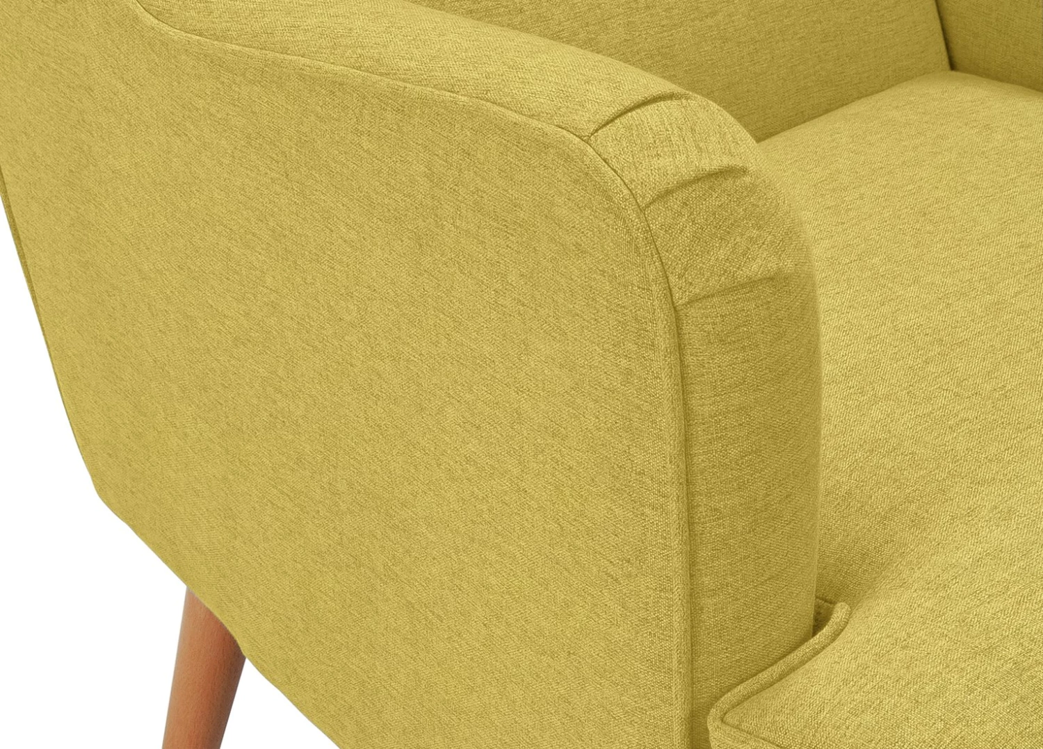 Free Shipping - Habitat Callie Fabric Wingback Chair Mustard Yellow Armchairs 7 Free Shipping - Habitat Callie Fabric Wingback Chair Mustard Yellow Armchairs - Image 7