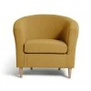 Flash Sale - Habitat Fabric Tub Chair Mustard Armchairs