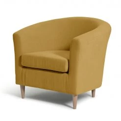 Flash Sale - Habitat Fabric Tub Chair Mustard Armchairs -Seating Sales Store unnamed file 2521