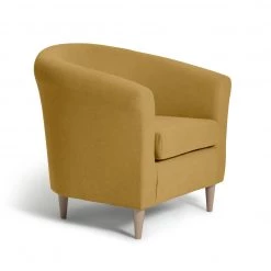 Flash Sale - Habitat Fabric Tub Chair Mustard Armchairs -Seating Sales Store unnamed file 2523