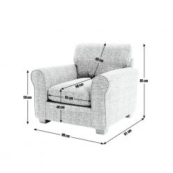 Shipping Included - Habitat Lisbon Fabric Armchair Charcoal Sofas And Armchairs -Seating Sales Store unnamed file 2559