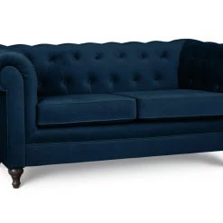 On Sale - Habitat Chesterfield 2 Seater Velvet Sofa Blue Sofas -Seating Sales Store unnamed file 256