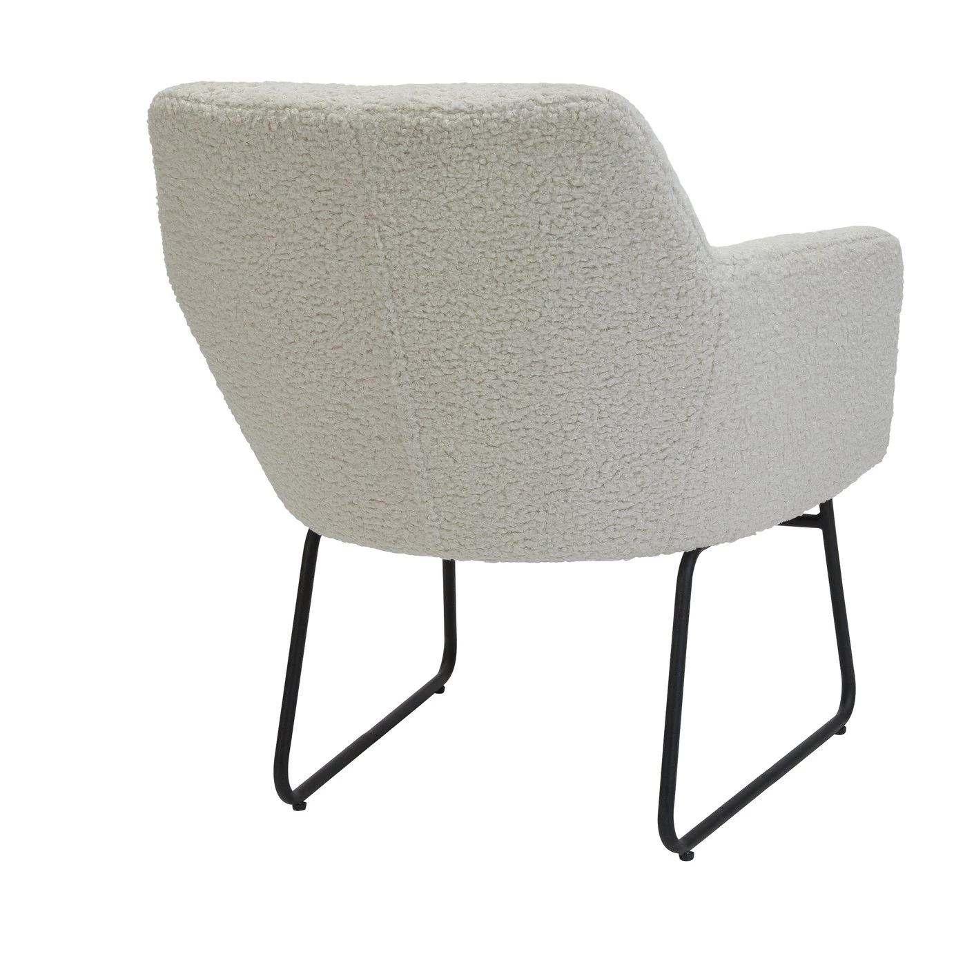 On Sale - Habitat Cyrus Boucle Sleigh Chair White Sofas And Armchairs 4 On Sale - Habitat Cyrus Boucle Sleigh Chair White Sofas And Armchairs - Image 4