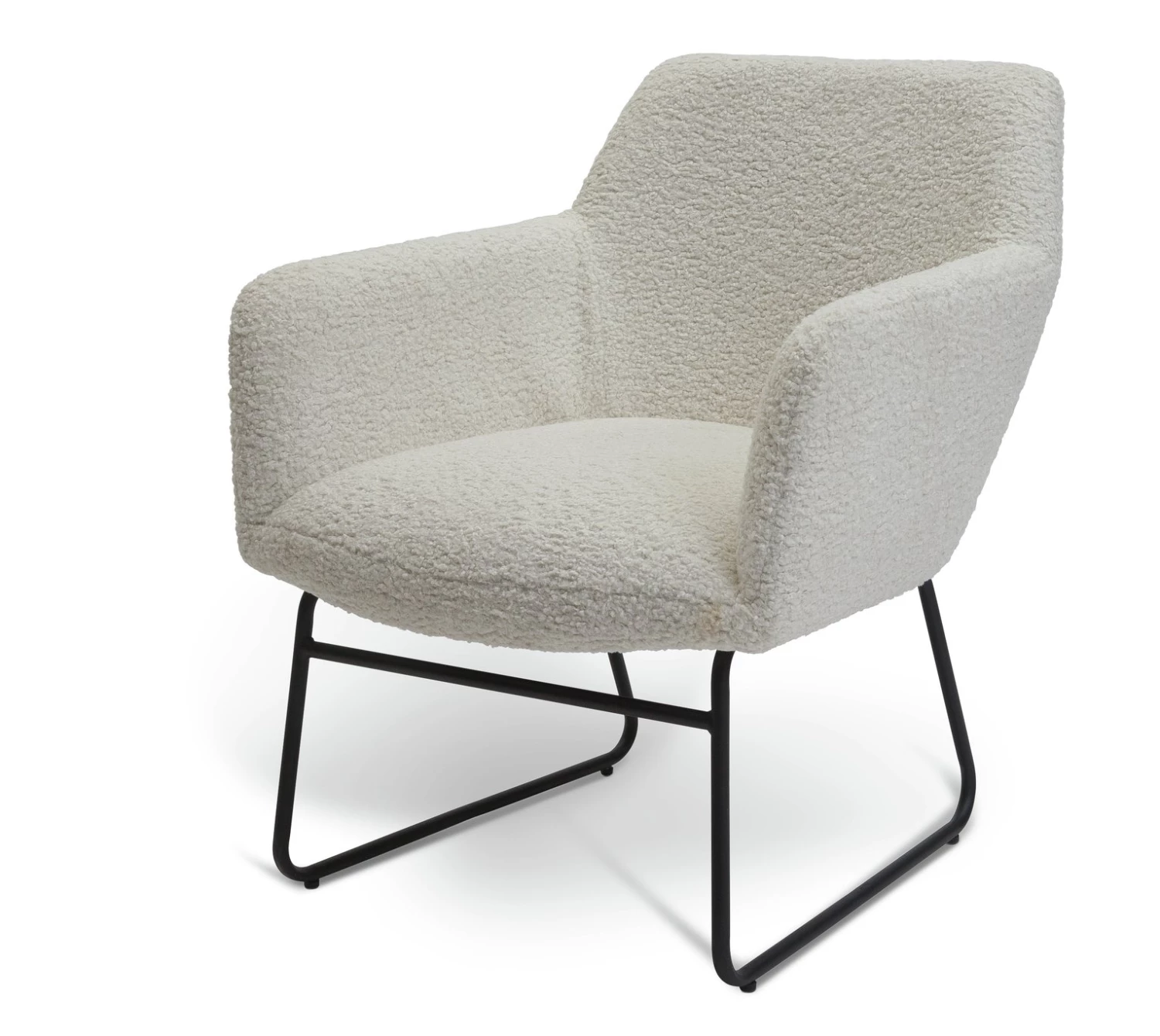 On Sale - Habitat Cyrus Boucle Sleigh Chair White Sofas And Armchairs 8 On Sale - Habitat Cyrus Boucle Sleigh Chair White Sofas And Armchairs - Image 8