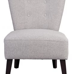 Flash Sale - Habitat Delilah Fabric Cocktail Chair Light Grey Armchairs