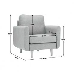 On Sale - Habitat Remi Fabric Armchair In A Box Light Grey Armchairs -Seating Sales Store unnamed file 2616