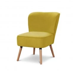 Shipping Included - Habitat Eppy Fabric Accent Chair Yellow Armchairs