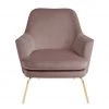 Flash Sale - Habitat Celine Velvet Accent Chair Pink Sofas And Armchairs