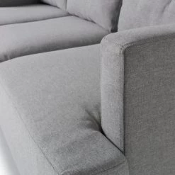 Discount - Habitat Joshua 3 Seater Fabric Sofa Light Grey Sofas -Seating Sales Store unnamed file 271