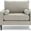 Shipping Included - Habitat Hudson Fabric Cuddle Chair Natural Armchairs