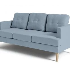 Discount - Habitat Joshua 3 Seater Fabric Sofa Light Grey Sofas -Seating Sales Store unnamed file 275