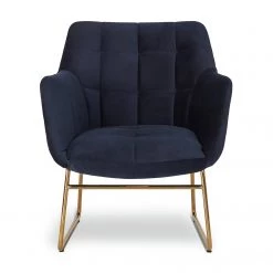 On Sale - Habitat Cyrus Velvet Sleigh Accent Chair Navy Sofas And Armchairs -Seating Sales Store unnamed file 2789
