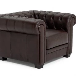 Discount - Habitat Chesterfield Leather Armchair Walnut Armchairs -Seating Sales Store unnamed file 2799