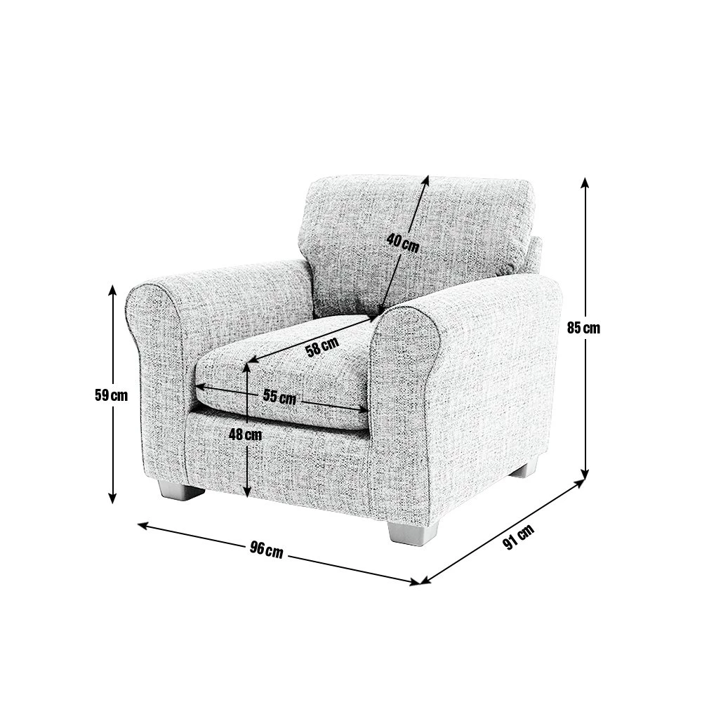 Best Price - Habitat Lisbon Fabric Armchair Beige Armchairs 4 Best Price - Habitat Lisbon Fabric Armchair Beige Armchairs - Image 4