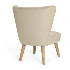 Shipping Included - Habitat Alexis Velvet Cocktail Chair Cream Sofas And Armchairs -Seating Sales Store unnamed file 2856