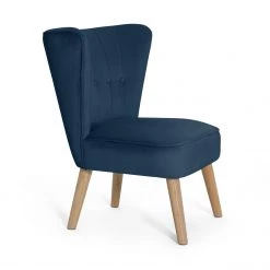 Best Price - Habitat Alexis Velvet Cocktail Chair Navy Armchairs -Seating Sales Store unnamed file 2883