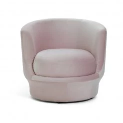Discount - Habitat Ronda Velvet Chair Pink Sofas And Armchairs