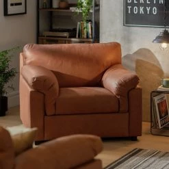 On Sale - Habitat Florence Leather Chair Tan Sofas And Armchairs -Seating Sales Store unnamed file 2933