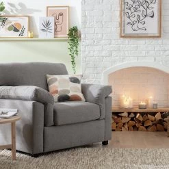 On Sale - Habitat Florence Fabric Chair Grey Sofas And Armchairs -Seating Sales Store unnamed file 2947