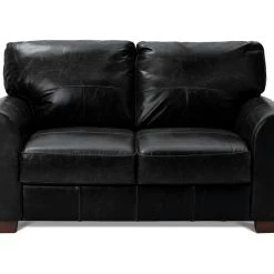 Free Shipping - Habitat Salisbury 2 Seater Leather Sofa Dark Brown Black Sofas And Armchairs -Seating Sales Store unnamed file 296