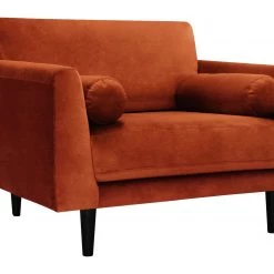Shipping Included - Habitat Jackson Velvet Cuddle Chair Orange Sofas And Armchairs -Seating Sales Store unnamed file 2966