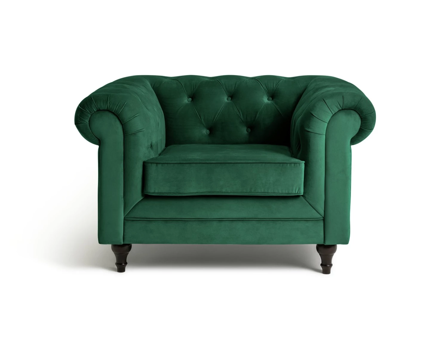 Shipping Included - Habitat Chesterfield Velvet Armchair Green Armchairs 1 Shipping Included - Habitat Chesterfield Velvet Armchair Green Armchairs