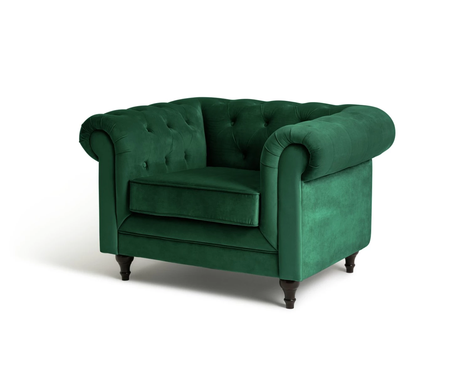 Shipping Included - Habitat Chesterfield Velvet Armchair Green Armchairs 3 Shipping Included - Habitat Chesterfield Velvet Armchair Green Armchairs - Image 3
