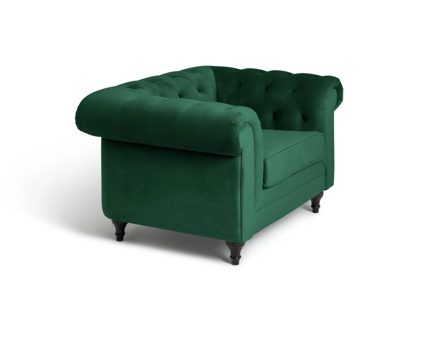 Shipping Included - Habitat Chesterfield Velvet Armchair Green Armchairs 6 Shipping Included - Habitat Chesterfield Velvet Armchair Green Armchairs - Image 6