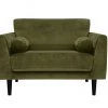 On Sale - Habitat Jackson Velvet Cuddle Chair Green Olive Sofas And Armchairs