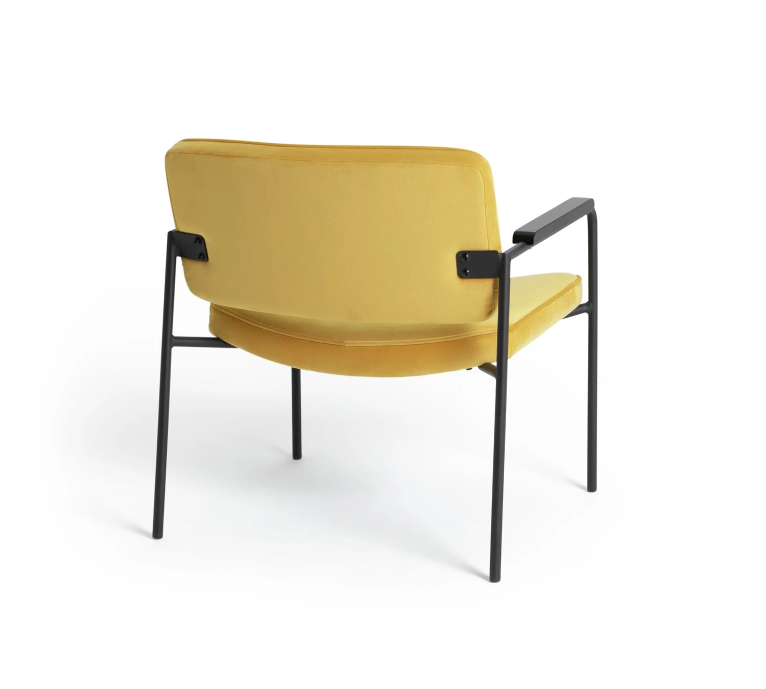 Free Shipping - Habitat Molly Velvet Chair Yellow Armchairs 4 Free Shipping - Habitat Molly Velvet Chair Yellow Armchairs - Image 4