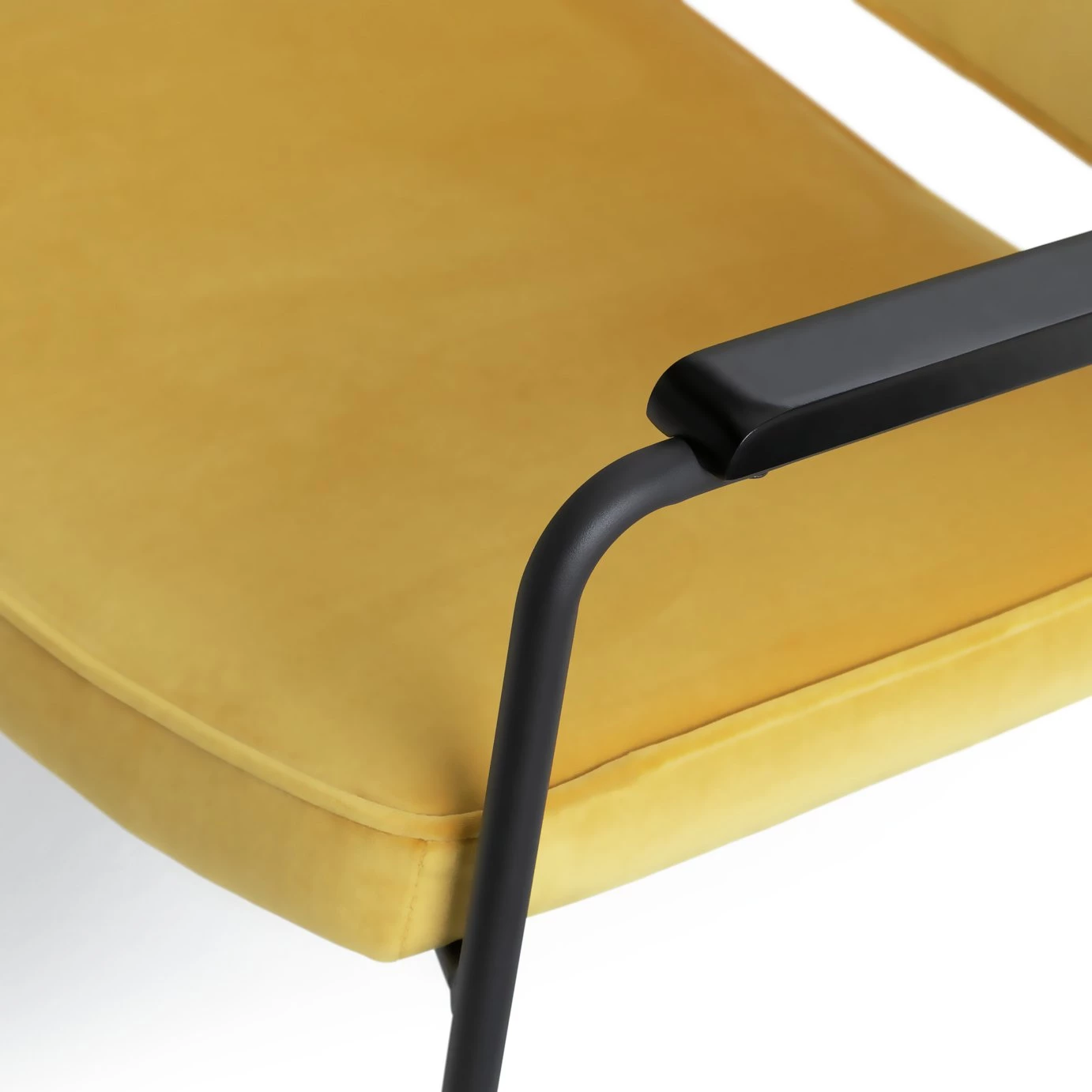 Free Shipping - Habitat Molly Velvet Chair Yellow Armchairs 6 Free Shipping - Habitat Molly Velvet Chair Yellow Armchairs - Image 6