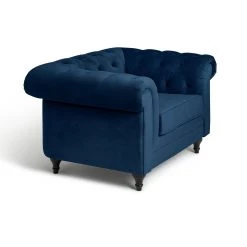 Best Price - Habitat Chesterfield Velvet Armchair Blue Armchairs -Seating Sales Store unnamed file 3171