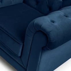 Best Price - Habitat Chesterfield Velvet Armchair Blue Armchairs -Seating Sales Store unnamed file 3173