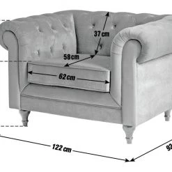 Best Price - Habitat Chesterfield Velvet Armchair Blue Armchairs -Seating Sales Store unnamed file 3174