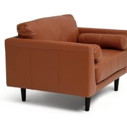 Shipping Included - Habitat Jackson Leather Cuddle Chair Tan Armchairs -Seating Sales Store unnamed file 3310