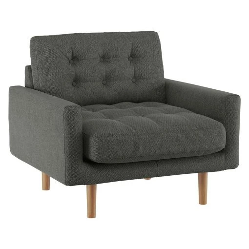 Discount - Habitat Fenner Charcoal Fabric Buttoned Armchair Sofas And Armchairs 2 Discount - Habitat Fenner Charcoal Fabric Buttoned Armchair Sofas And Armchairs -Seating Sales Store unnamed file 3336