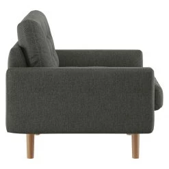 Discount - Habitat Fenner Charcoal Fabric Buttoned Armchair Sofas And Armchairs -Seating Sales Store unnamed file 3338
