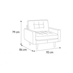 Discount - Habitat Fenner Charcoal Fabric Buttoned Armchair Sofas And Armchairs -Seating Sales Store unnamed file 3340