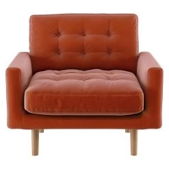 Discount - Habitat Fenner Charcoal Fabric Buttoned Armchair Sofas And Armchairs -Seating Sales Store unnamed file 3345