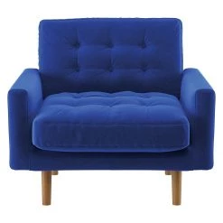 Discount - Habitat Fenner Charcoal Fabric Buttoned Armchair Sofas And Armchairs -Seating Sales Store unnamed file 3346