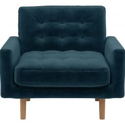 Discount - Habitat Fenner Charcoal Fabric Buttoned Armchair Sofas And Armchairs -Seating Sales Store unnamed file 3350