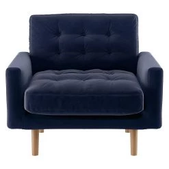 Discount - Habitat Fenner Charcoal Fabric Buttoned Armchair Sofas And Armchairs -Seating Sales Store unnamed file 3352